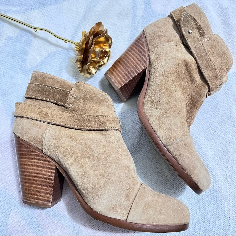 Rag and bine leather suede boots